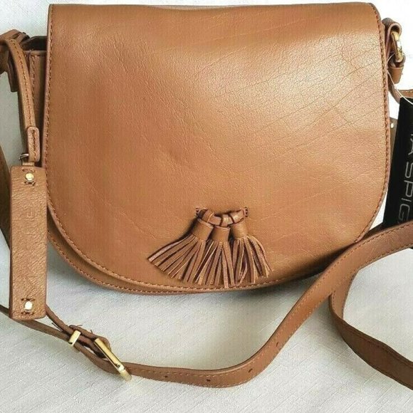Via Spiga ESTER Tassel Bag Shoulder Crossbody Leather NEW 🎉HP🎉 - Picture 8 of 14